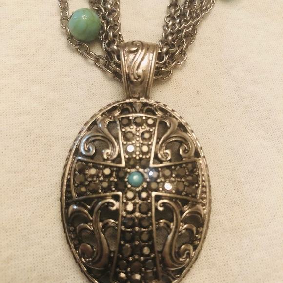 Necklace, Multi-Strand, Western, turquoise, - Picture 2 of 8